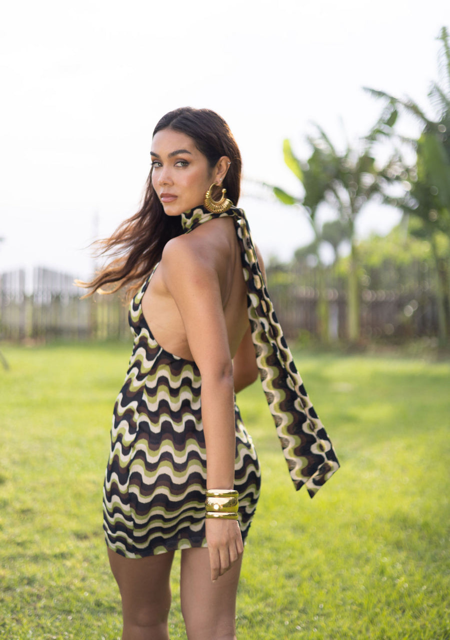 Jagger Mini Dress - Matcha Knit