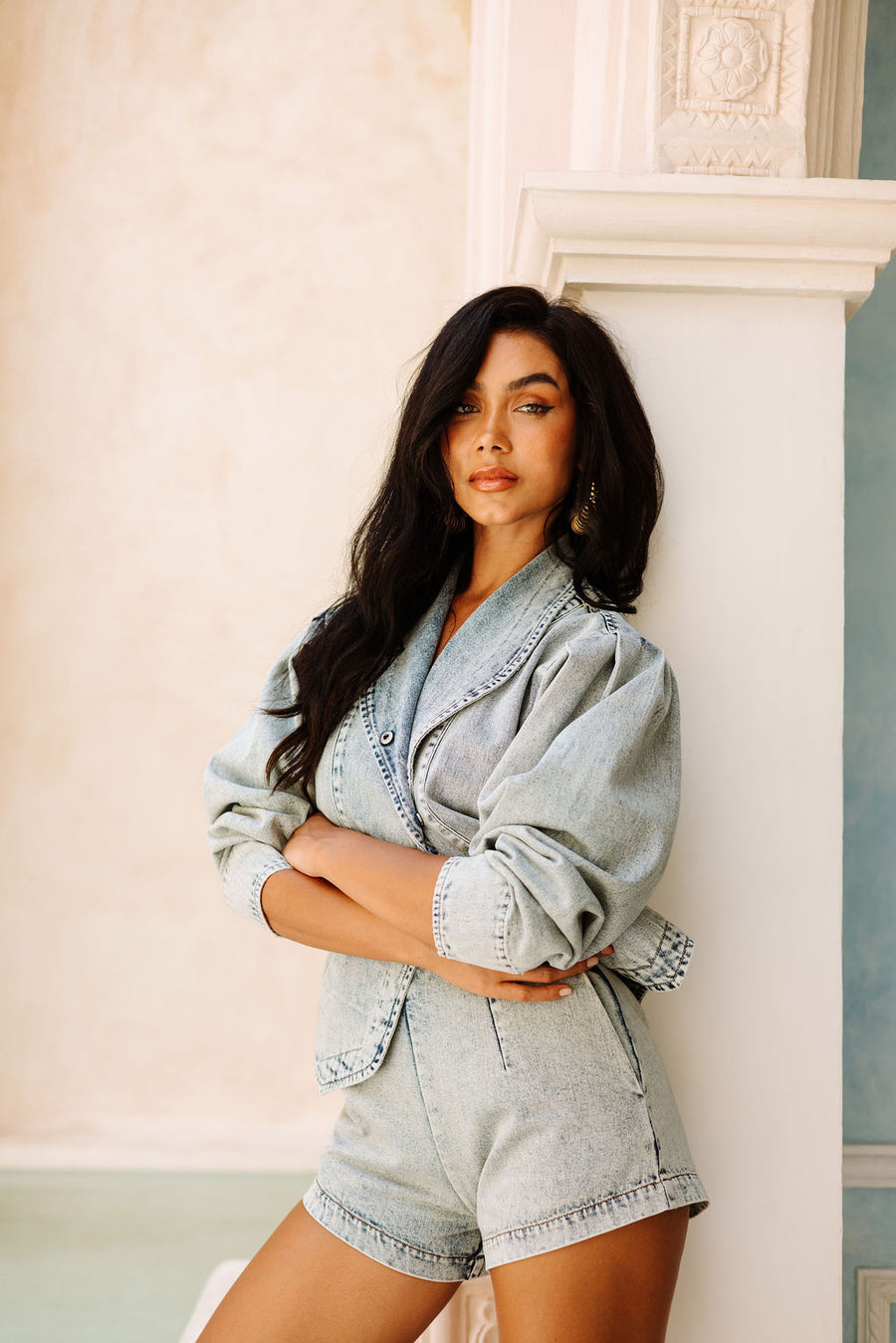 Gigi Shorts- Vintage Denim