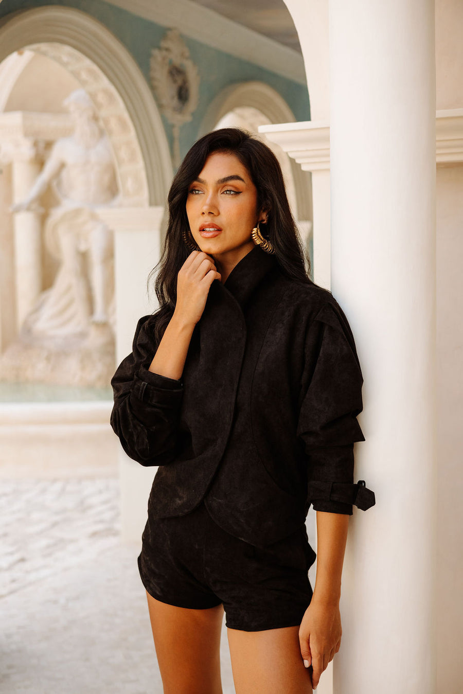 Sloane Jacket - Noir Suede