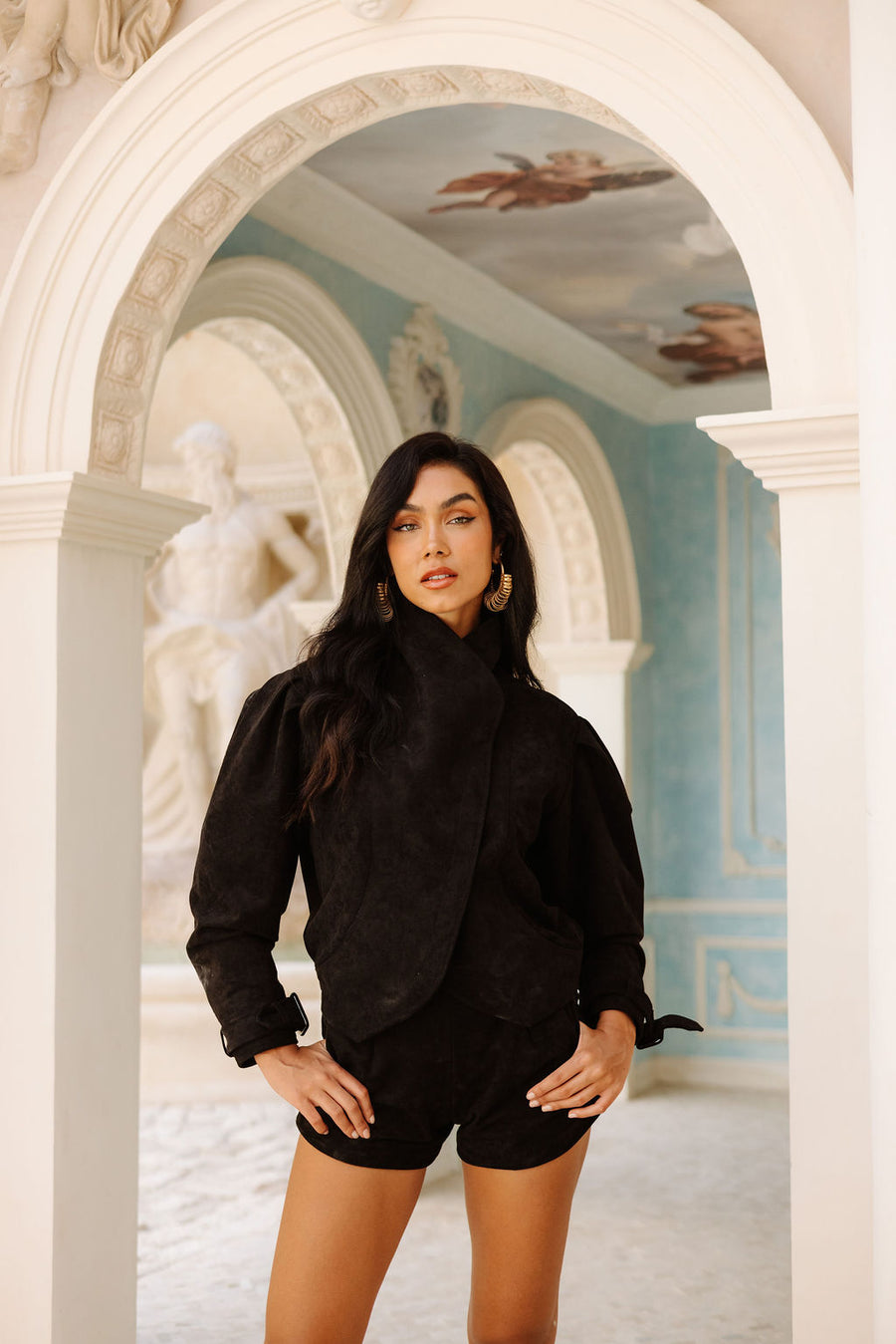 Sloane Jacket - Noir Suede