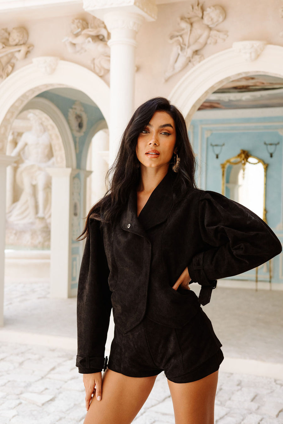 Sloane Jacket - Noir Suede