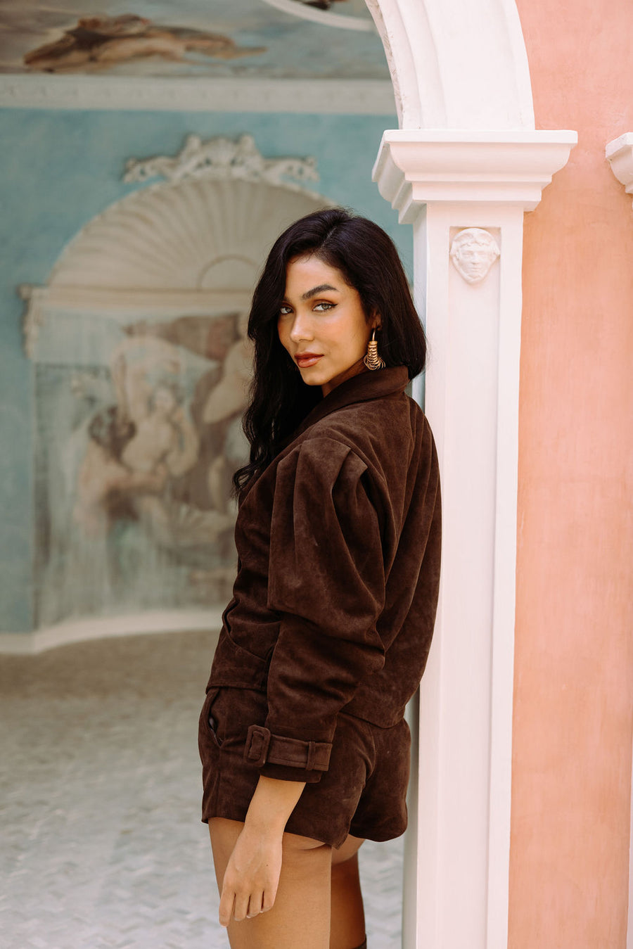 Sloane Jacket - Chocolate Suede